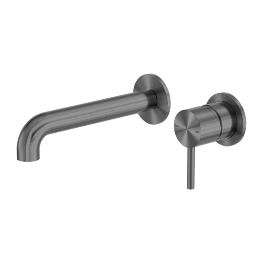 Nero ZEN SS316L Wall Basin/Bath Mixer Separate Back Plate - Graphite