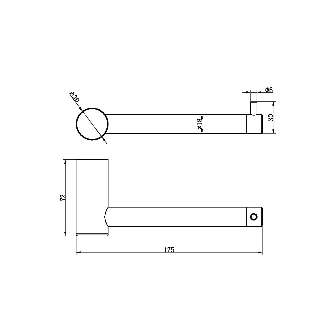 Nero NR1686GR SS316L Toilet Roll Holder - Graphite