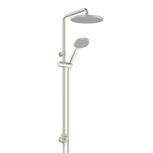 Greens Glide Rainboost Twin Rail Shower, PVD Brushed Nickel, 18290BN