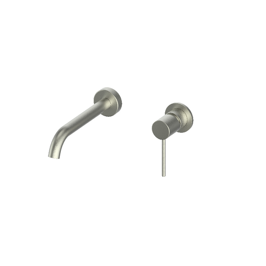 Greens Tesora Wall Basin Mixer, PVD Brushed Nickel, 21302521