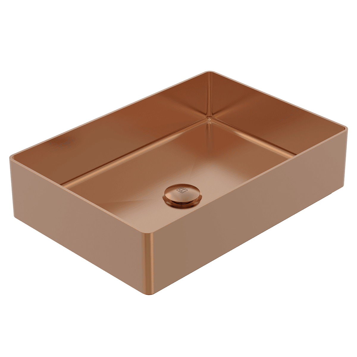 Gareth Ashton 304REC-CO Rectangle 304 Stainless Steel Basin Artisan Copper