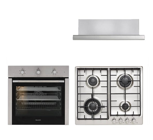 60cm Oven, Cooktop and Rangehood Package No.2
