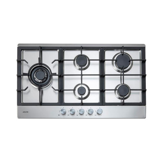 Euro Appliances ECT90G5X 90cm Natural Gas Cooktop - Ex Display