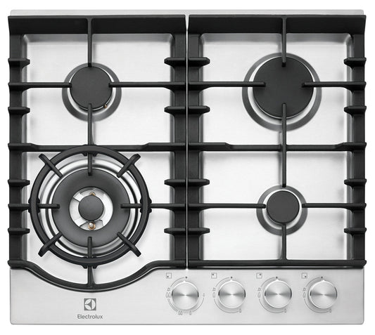 Electrolux EHG645SD 60cm Stainless Steel Gas Cooktop - Electrolux New Clearance Stock