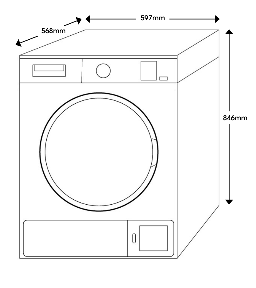 Euromaid EHPD700W 7kg Heat Pump Dryer