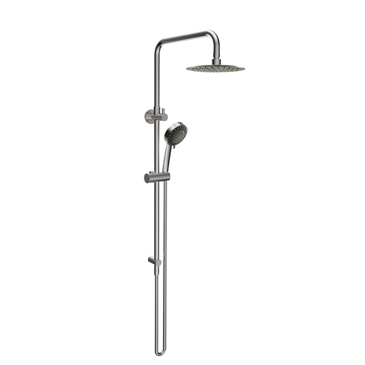 Elle Stainless Steel Twin Shower With Rail SST8088B