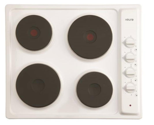 Euro Appliances EPZ4EEWH Italian Made White Electric Cooktop