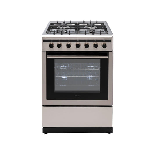 Euro Appliances EV600DFSX Freestanding 60cm Dual Fuel Stainless Steel Oven/Stove