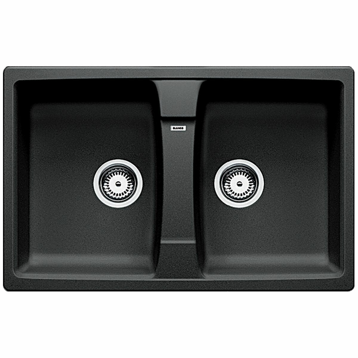 Blanco LEXA8K5 Double Bowl Granite Sink with Drainer and Overflow - Special Order