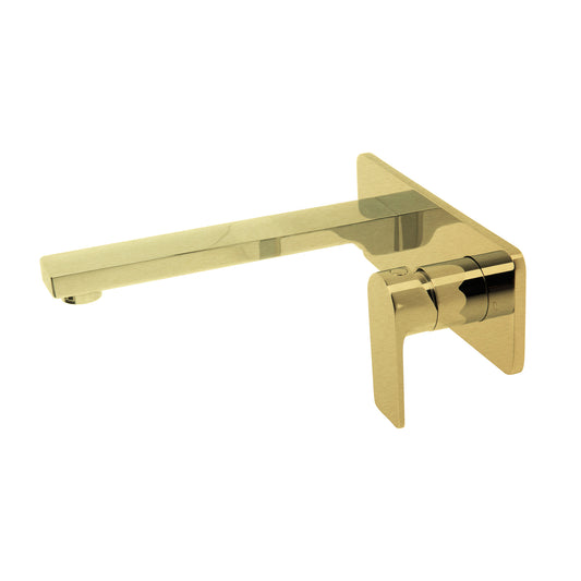 The GABE Leva Wall Outlet Mixer Brushed Gold LT706BG