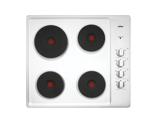 Chef CHS642SA Electric 4 Solid Element Cooktop