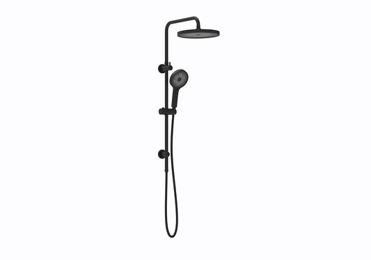 The Gabe Twin Shower With Rail  Matte Black T7808BK