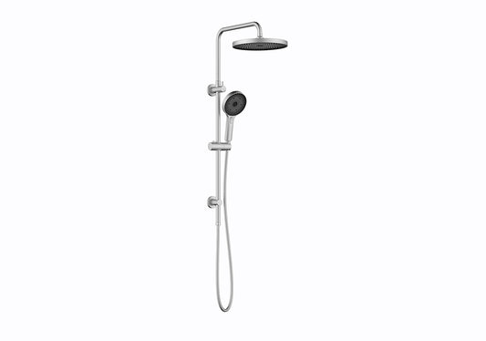 The Gabe Twin Shower With Rail  Brushed Nickel T7808BN