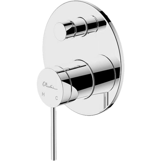 Oliveri VE112500CR Venice Chrome Wall Mixer With Diverter