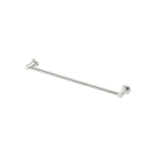 Nero Mecca Single Towel Rail - Brushed Nickel