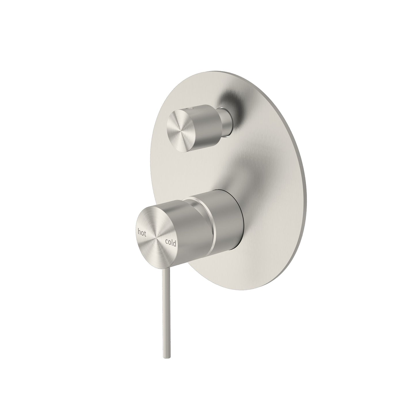 Nero NR221911ABN Mecca Shower / Bath Wall Mixer with Diverter - Brushed Nickel