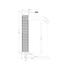 Nero NR251901aBN Opal Tall Basin Mixer - Brushed Nickel