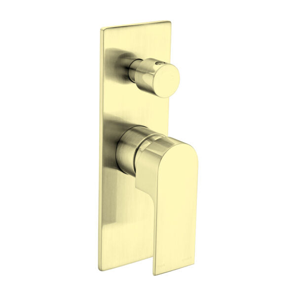 Nero NR321511ABG Bianca Shower / Bath Mixer with Diverter - Brushed Gold