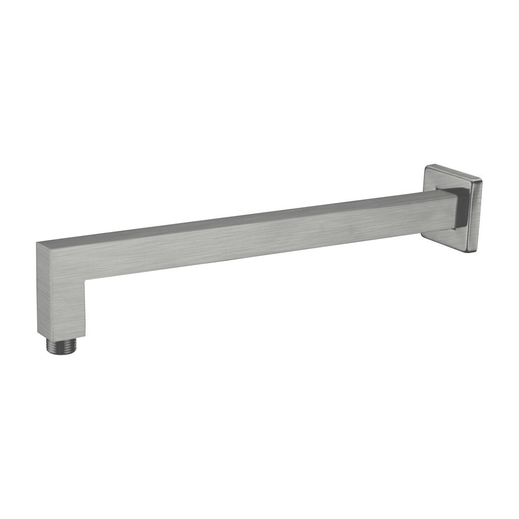 Nero NR501GM Square Wall Mounted Shower Arm - Gunmetal Grey