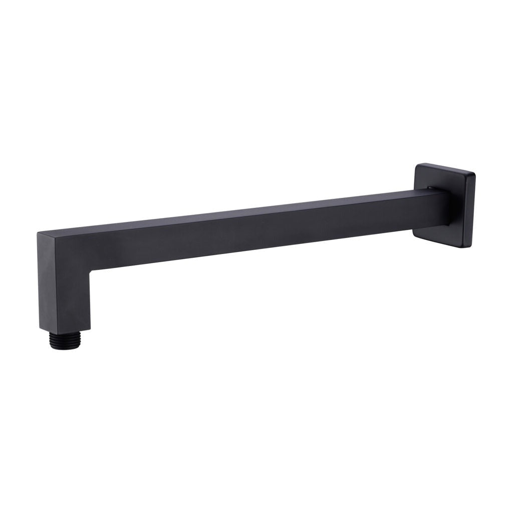 Nero NR501MB Square Wall Mounted Shower Arm - Matte Black