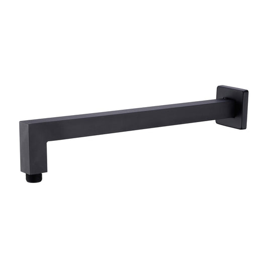 Nero NR501MB Square Wall Mounted Shower Arm - Matte Black