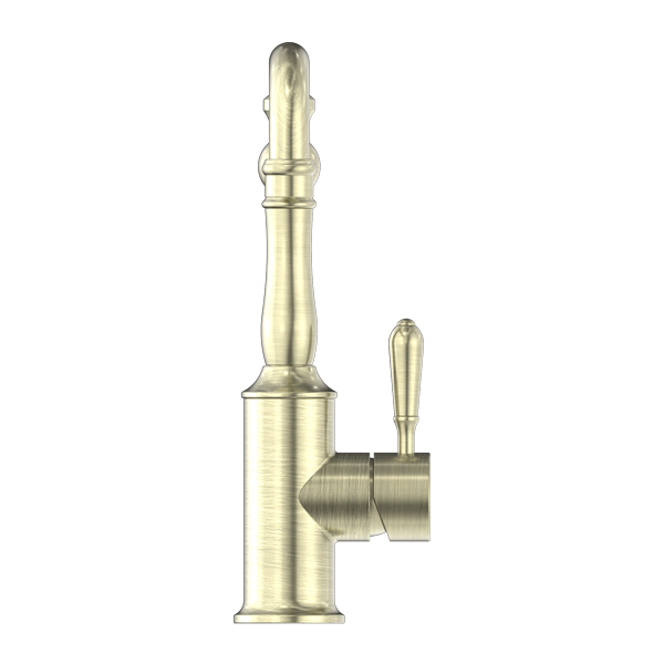 Nero York Kitchen Mixer Hook Spout - Aged Brass