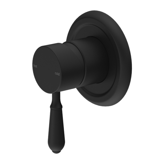 Nero York Shower Mixer With Lever - Matte Black