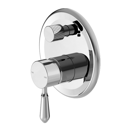 Nero York Shower Mixer With Diverter - Chrome