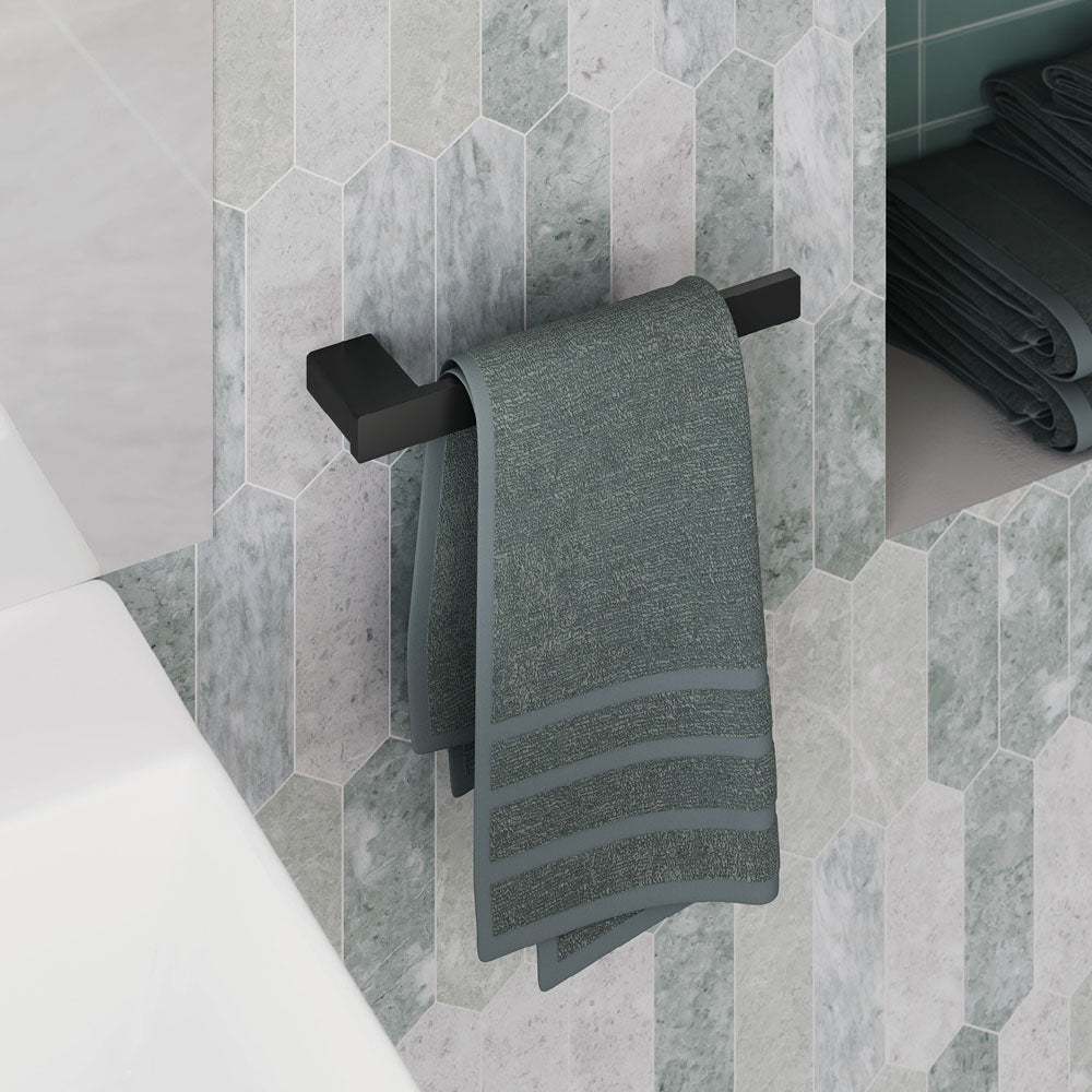Tono 85102MB Hand Towel Rail, Matte Black