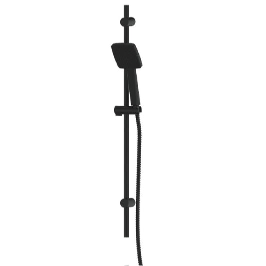 Greens Glide Syntra Rainboost Rail Shower, Matte Black, 64400MB