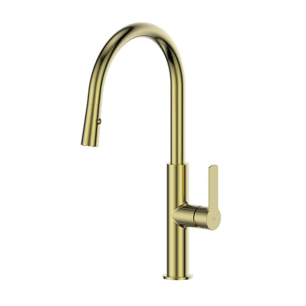 Greens Astro Ii Pull-Down Sink Mixer, PVD Brushed Brass, LF254383BB