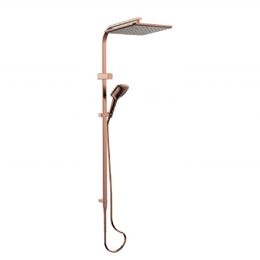 Greens Skyla Airflo Twin Rail Shower, PVD Brushed Copper, 18690BC