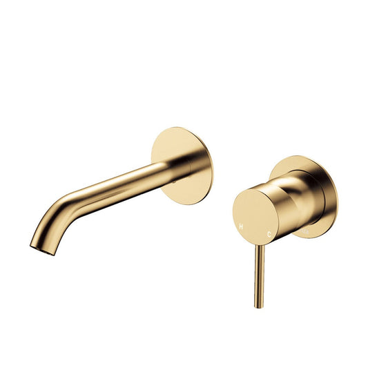 Fienza Kaya D228104UB Basin/Bath Wall Mixer 160 Dress Kit Round Plate Urban Brass - Special Order