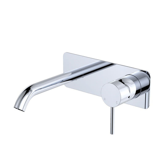 Fienza Kaya D228106 Basin/Bath Wall Mixer 160mm Dress Kit Soft Square Plate Chrome - Special Order