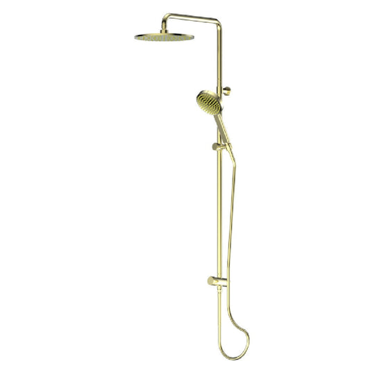 Greens Lavish Brass Twin Rail Shower, PVD Brushed Brass, 239103BB