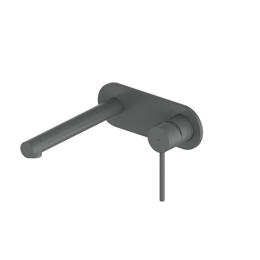 Greens Maci Wall Basin Mixer with Plate, Gunmetal, 212025219