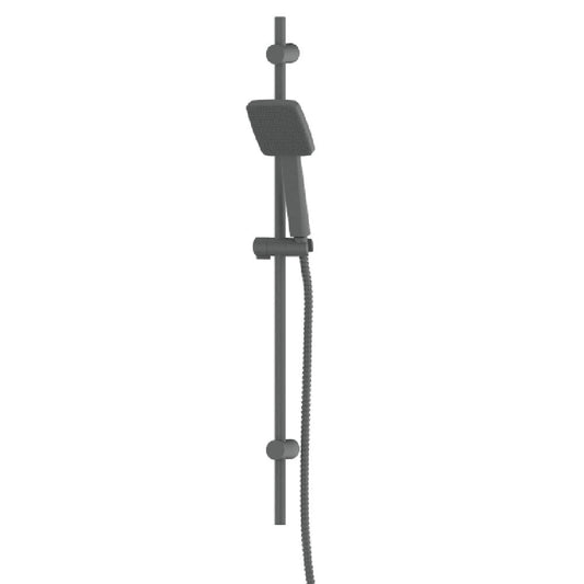Greens Glide Syntra Rainboost Rail Shower, PVD Gunmetal, 64400GM