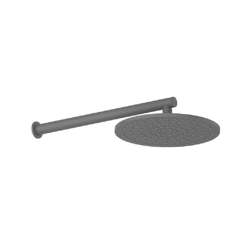 Greens Lavish Brass Wall Shower, PVD Gunmetal, 239102GM