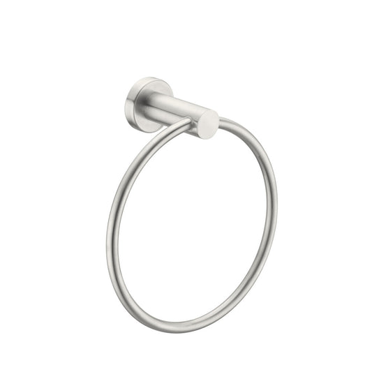 Nero NR1980BN Mecca Towel Ring - Brushed Nickel
