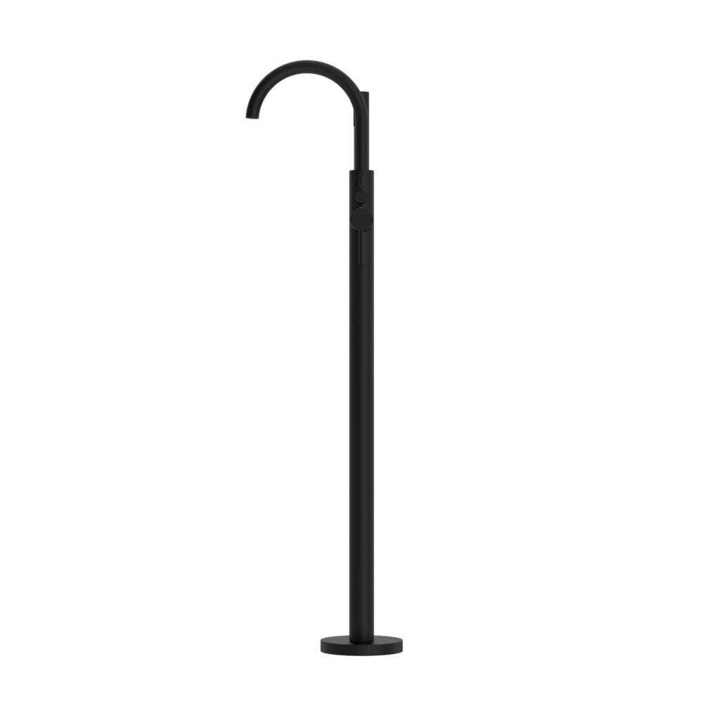 Nero NR210903aMB Freestanding Bath Mixer with Handshower - Matte Black