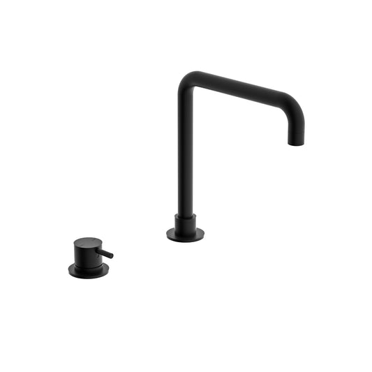Nero NR221901cMB Mecca Hob Basin Mixer with Square Swivel Spout - Matte Black