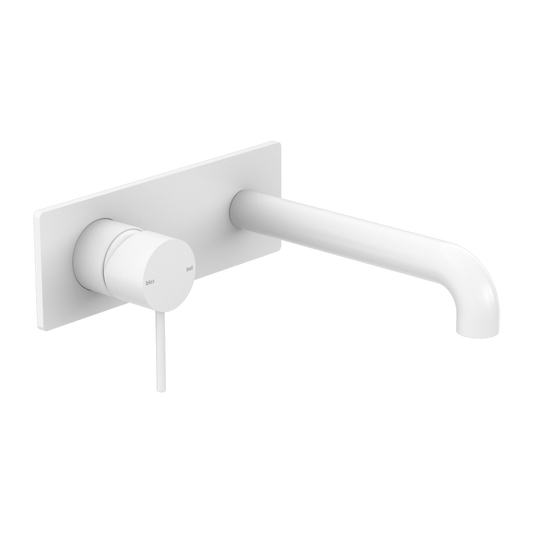Nero Mecca Wall Mixer Set Basin / Bath - Matte White