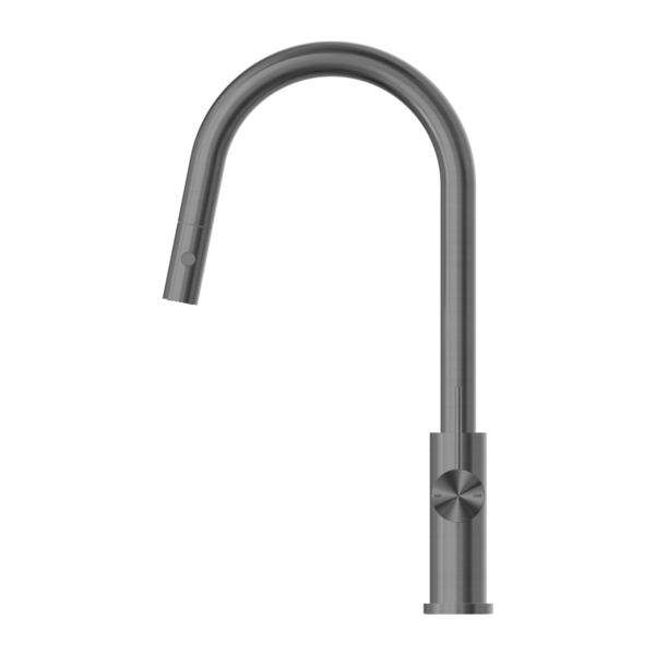 Nero NR221908GM Mecca Pull Down Sink Mixer With Veggie Spray Function - Gunmetal Grey