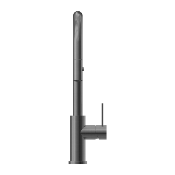 Nero NR221908GM Mecca Pull Down Sink Mixer With Veggie Spray Function - Gunmetal Grey