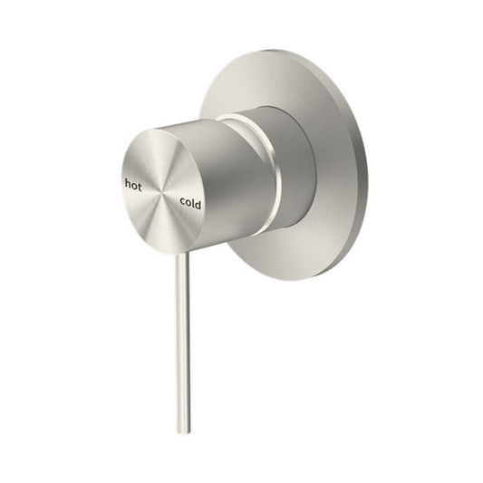 Nero Mecca Shower / Bath Wall Mixer - Brushed Nickel