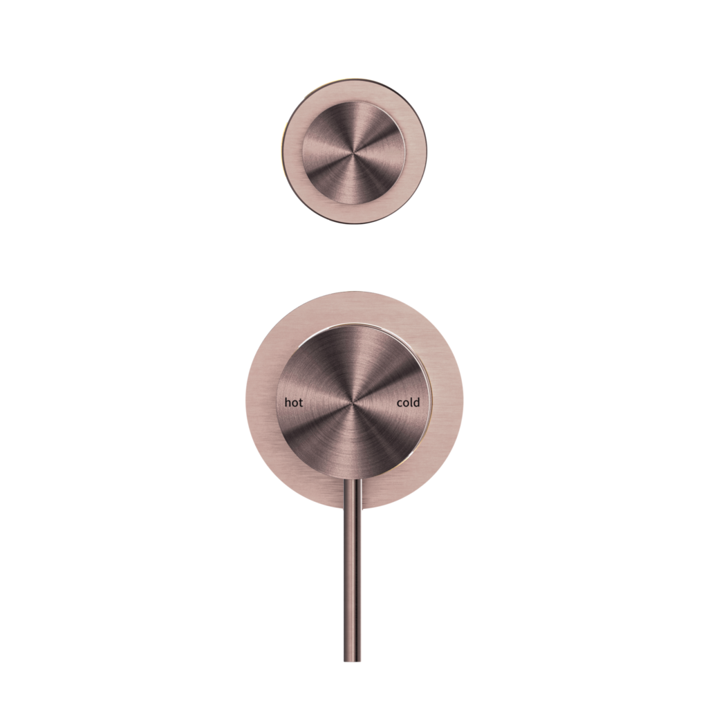 Nero NR221911SBZ Mecca Shower / Bath Diverter Separate Backplate - Brushed Bronze
