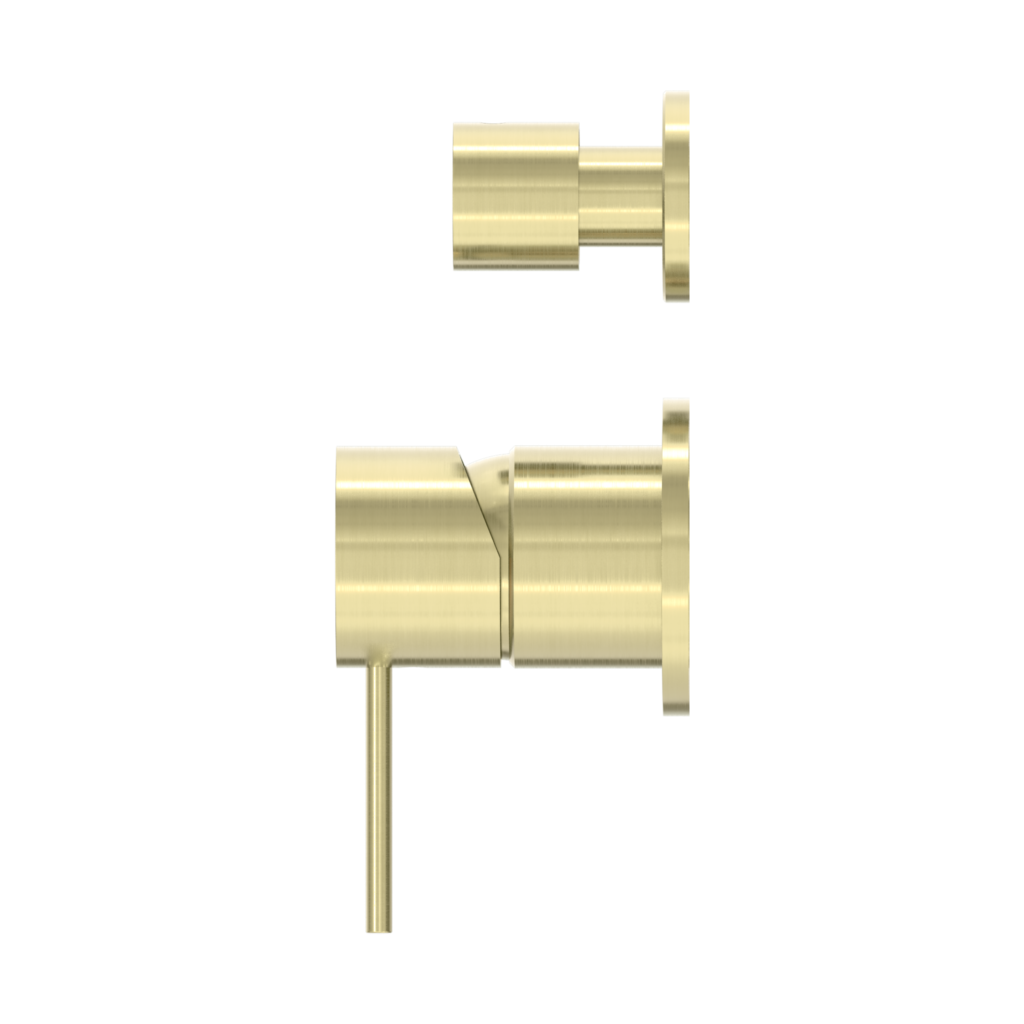Nero NR221911SBG Mecca Shower / Bath Diverter Separate Backplate - Brushed Gold