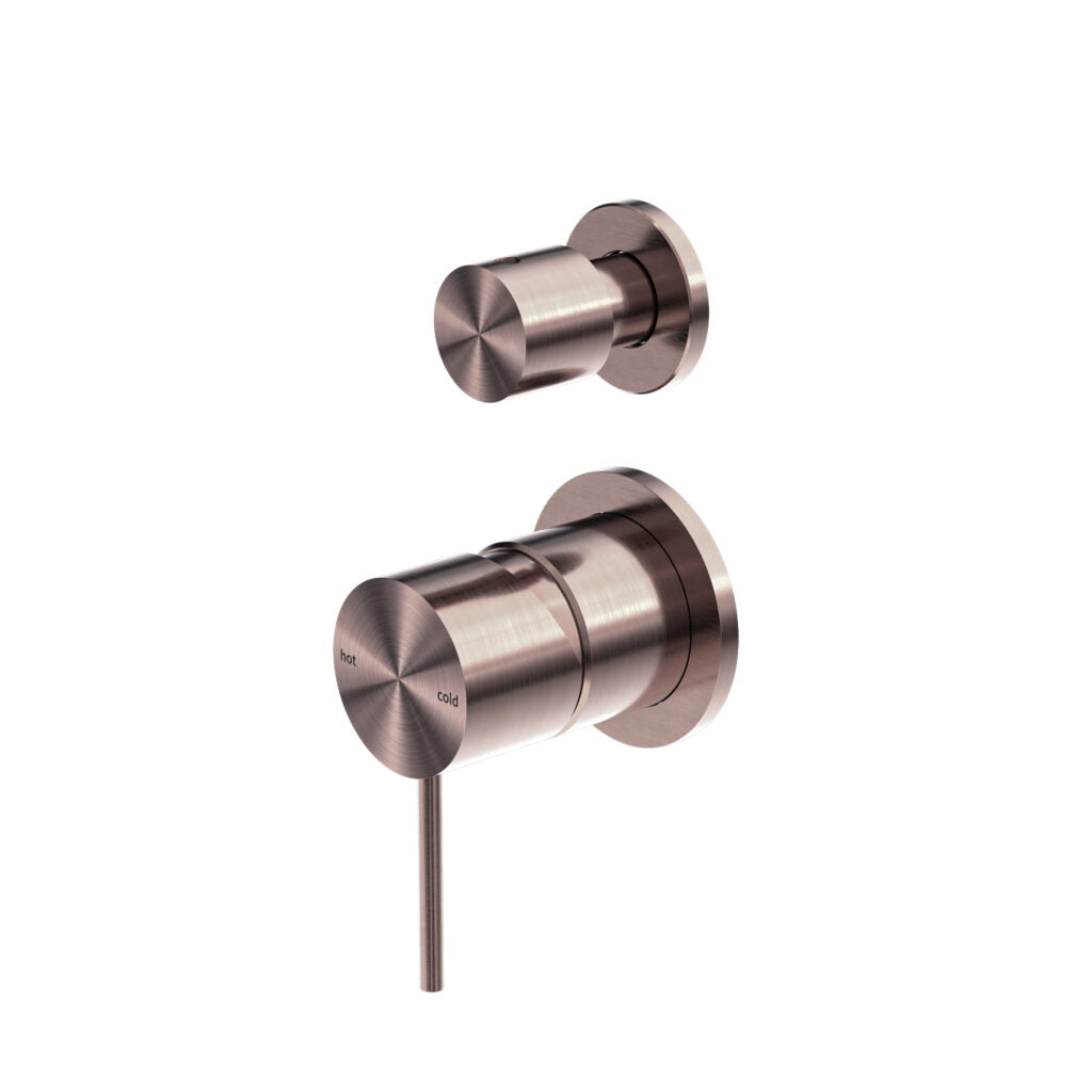 Nero NR221911SBZ Mecca Shower / Bath Diverter Separate Backplate - Brushed Bronze
