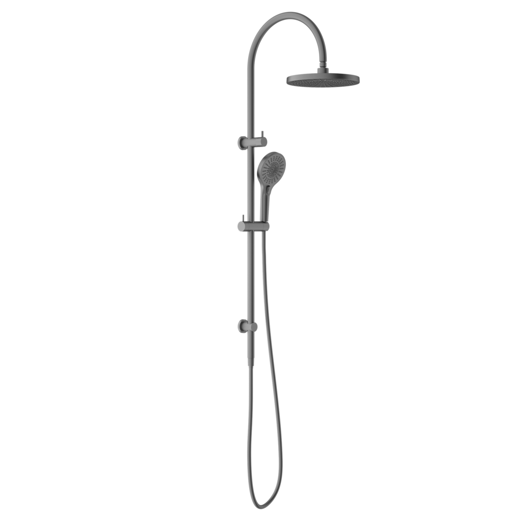 Nero NR251905eGR Opal Twin Shower Set - Graphite Gunmetal Grey