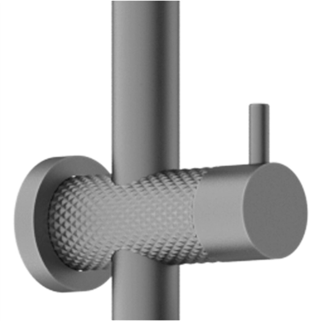 Nero NR251905eGR Opal Twin Shower Set - Graphite Gunmetal Grey